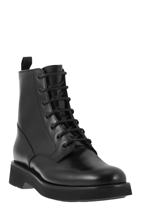 CHURCH'S Women's Black Semi-Gloss Calfskin Ankle Boots
