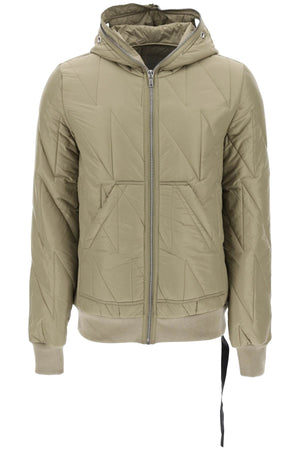 DRKSHDW Men's Khaki Light Padded Jacket with Graphic Quilting for FW23