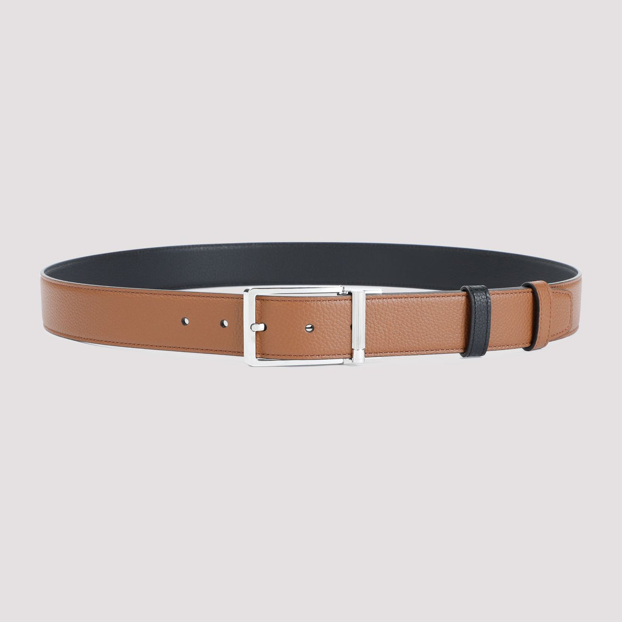 DUNHILL Men's Leather Belt - 3.5cm Brown