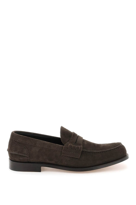 CHURCH'S Brown Suede Men's Moccasins for SS23