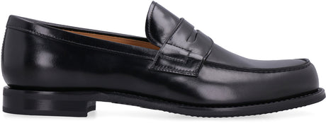 CHURCH'S Modern Black Calfskin Loafer for Collegiate Men