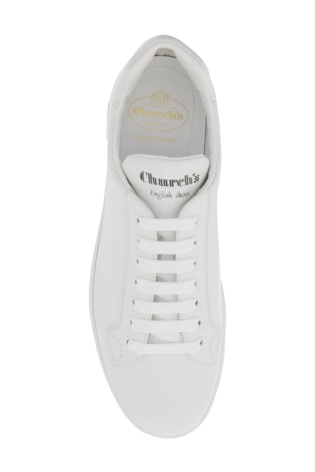 CHURCH'S Minimalistic White Leather Sneakers for Men