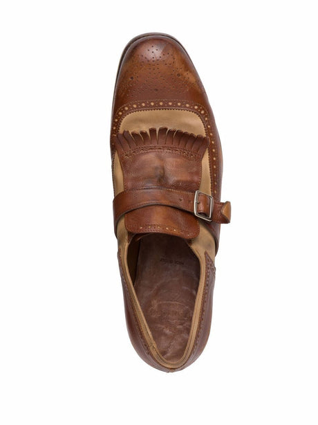 经典棕色男士皮革单鞋-SS24系列