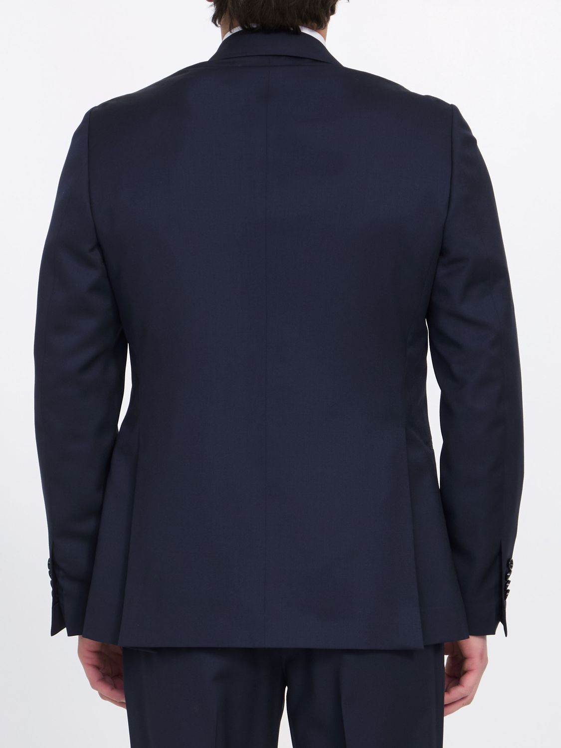 LARDINI Blue Two-Piece Suit in 100% Wool for Men