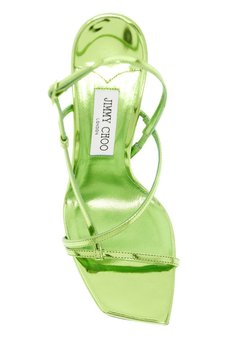 JIMMY CHOO Sculptural Sandals with Graphic Drop Heel for Women