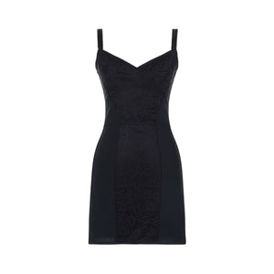 DOLCE & GABBANA Black Mini Essential Dress for Women - SS24