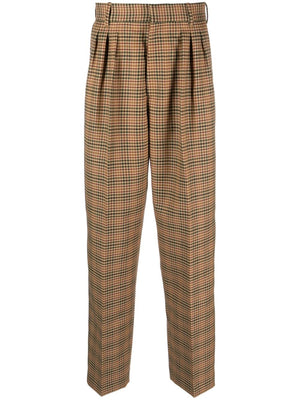 KENZO Sophisticated Tailored Pants in Dark Camel for Men - SS24 Collection