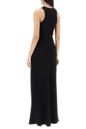 AMI PARIS Elegant Black Flared Hem Dress for Women