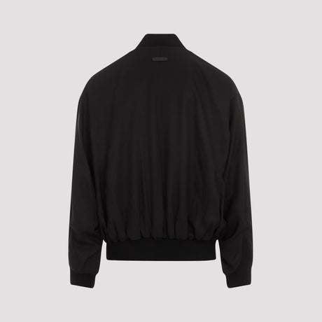 FEAR OF GOD Men's Double Layer Bomber Jacket - Black (SS24)