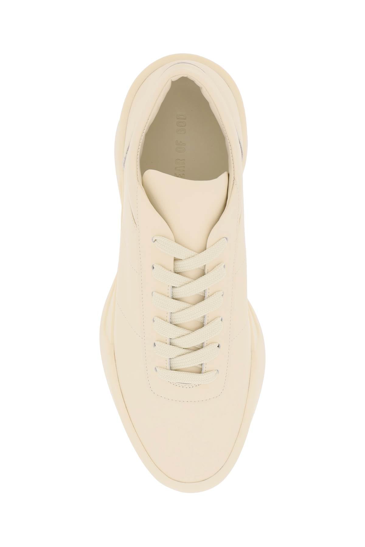 FEAR OF GOD Men's Low Top Leather Aerobic Sneakers in White for SS24