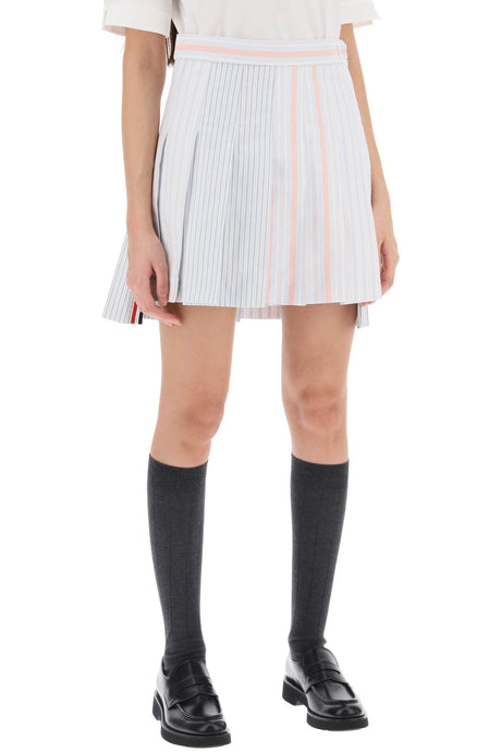 THOM BROWNE Fun and Flirty Striped Mini Skirt for Women