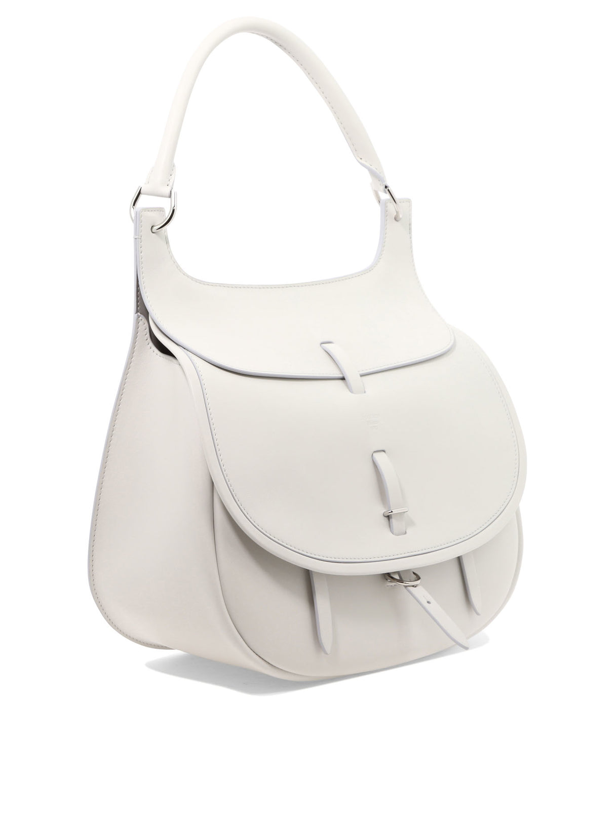FONTANA MILANO 1915 White Chelsea Media Shoulder Handbag for Women - SS23 Collection