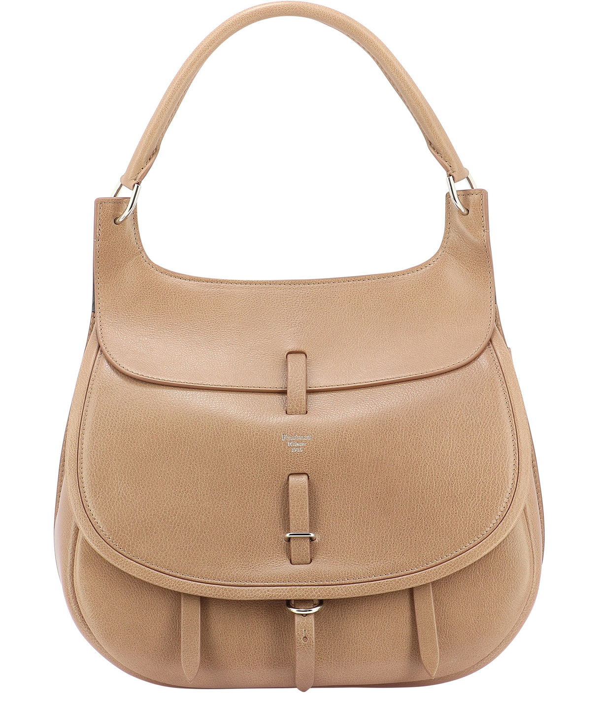 FONTANA MILANO 1915 Stylish Brown Shoulder Handbag for Women with No Shoulder Strap