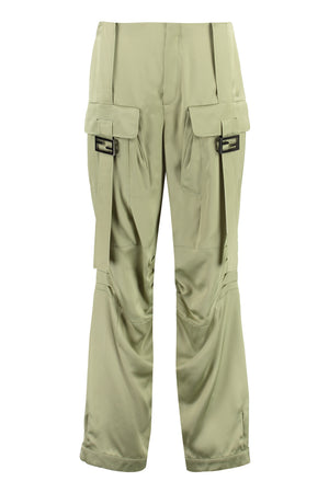 FENDI Green Cargo Trousers for Women - SS23 Collection