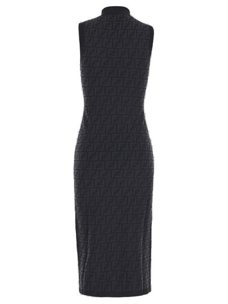 Fendi Jacquard Knit Dress - Grey for Women (FW23)