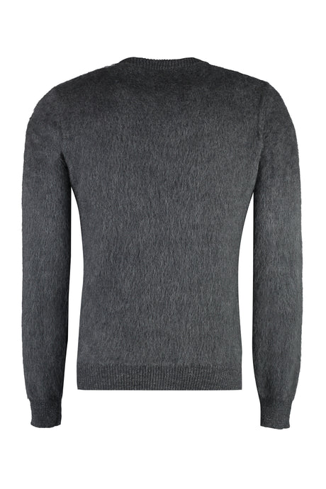FENDI Men's Grey Crew-Neck Sweater for FW23