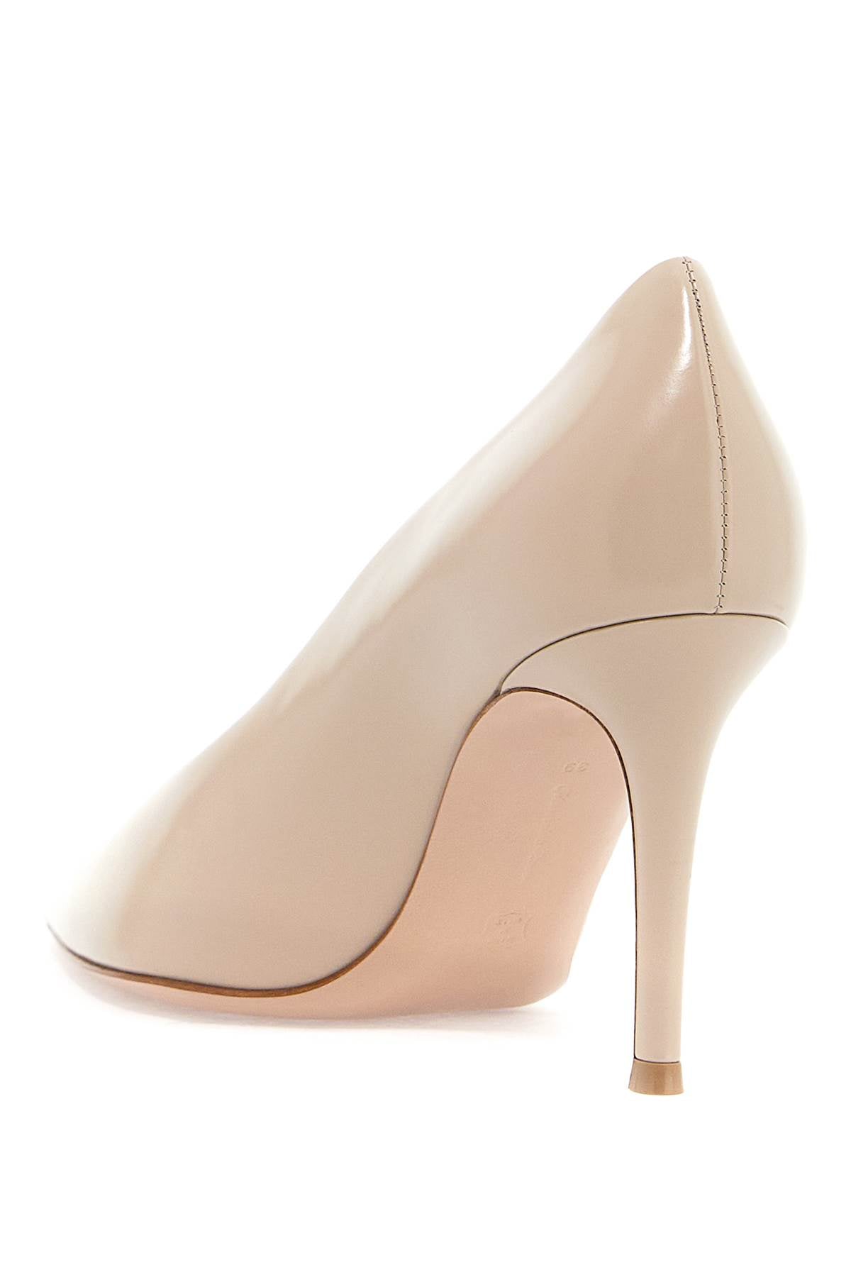 GIANVITO ROSSI The Tan Leather Pointed Pumps for Women
