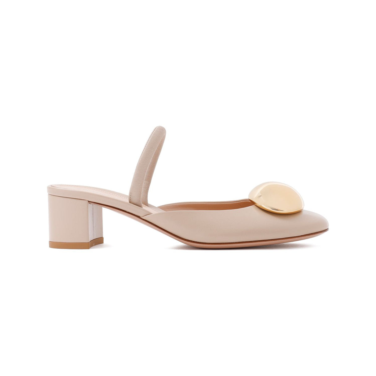GIANVITO ROSSI Slingback Pumps in Nude Nappa Leather with 4.5cm Heel Height for Women - SS24 Collection