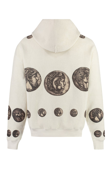 DOLCE & GABBANA Coin Print Oversize Sweatshirt for Men in Beige - FW23