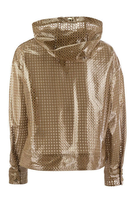 HERNO Beige A-Shape Coat for Women - Waterproof, Functional and Feminine