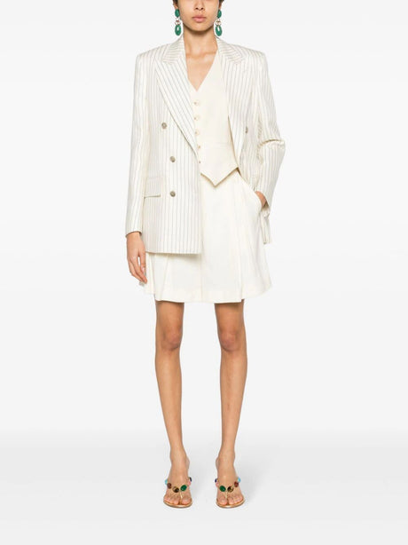 TOM FORD Striped Double Breasted Twill Blazer for Women