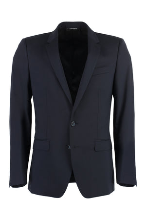 DOLCE & GABBANA Two-Piece Suit in Blue Wool for Men - Spring/Summer 2024 Collection