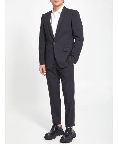 DOLCE & GABBANA Men's Black Wool Two-Piece Suit for SS24 Collection