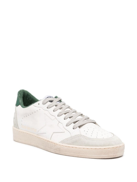GOLDEN GOOSE Men's White Sneakers with Polyurethane, Cow Leather, Cotton, and Cellulosa from FW24 Collection