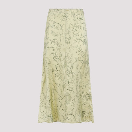 FABIANA FILIPPI Elegant Green Silk Midi Skirt for Women