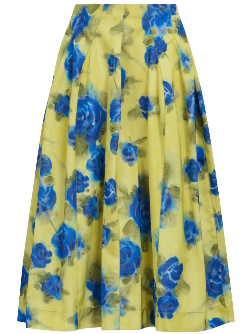 MARNI Yellow Polyester Skirt for Women - SS24 Collection