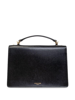 GOLDEN GOOSE Luxurious Black Leather Handbag for Women: Perfect for Fall/Winter 2024