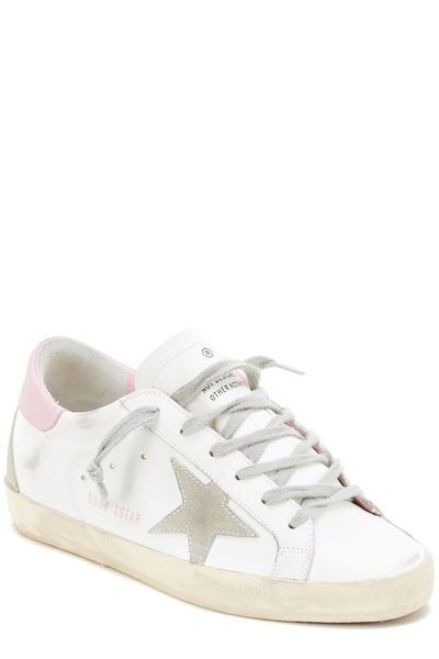 GOLDEN GOOSE Effortlessly Cool: Distressed Canvas Sneakers for Fashion-Forward Women