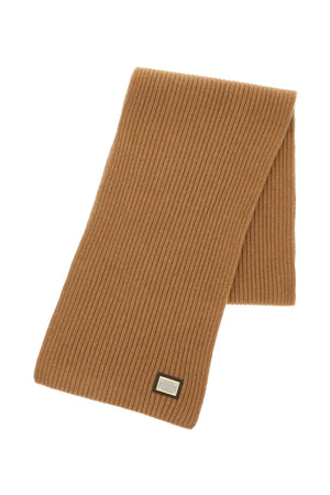 DOLCE & GABBANA Luxurious Cashmere Ribbed Scarf for Men