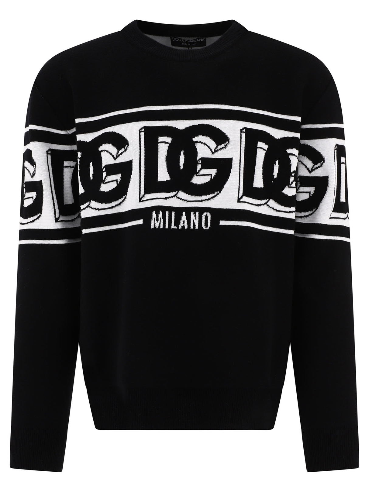 Black Dolce & Gabbana Logo Sweater for Men