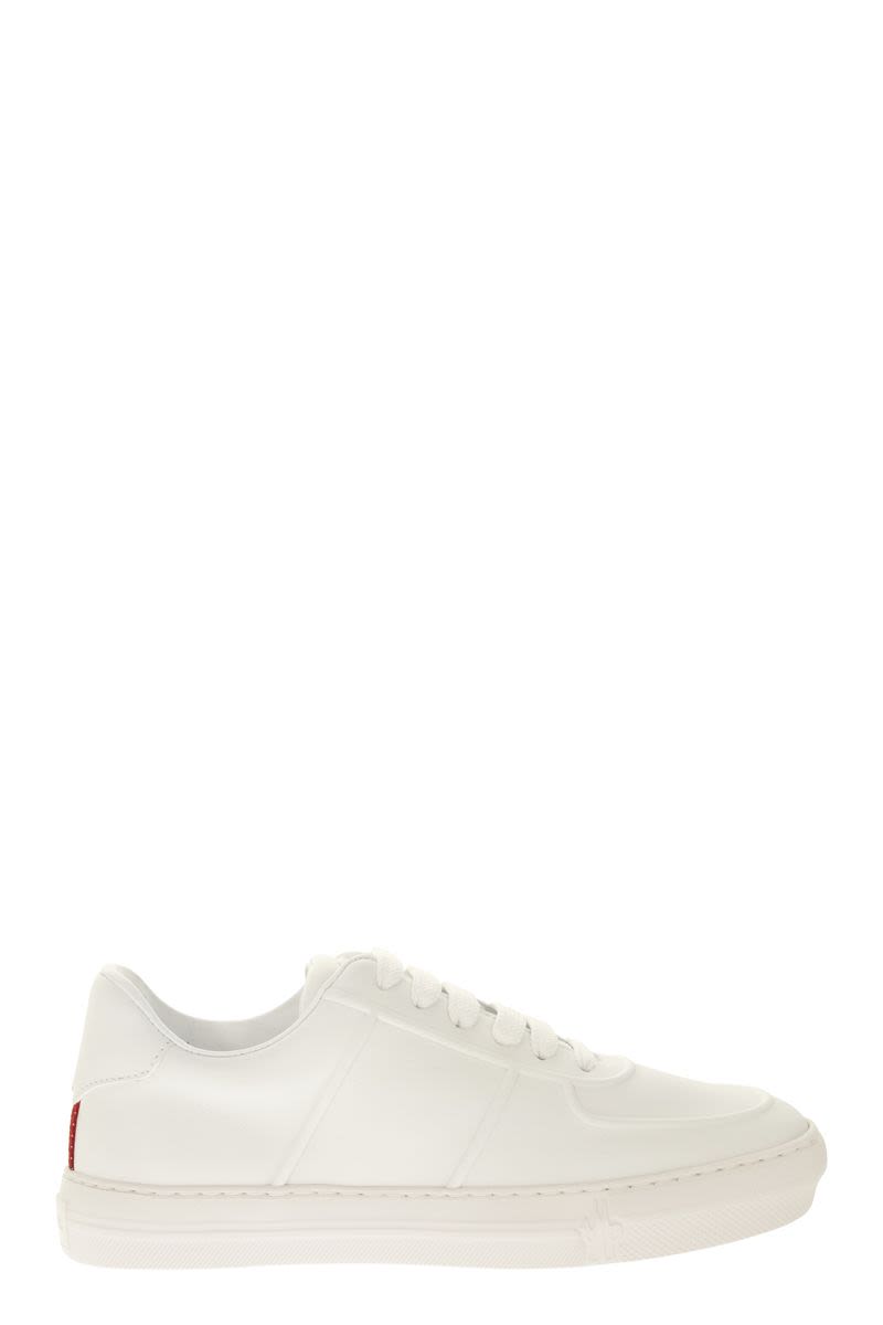 MONCLER Refined Leather Trainer for Men - Low-Top Sneaker with Lace-Up Closure
