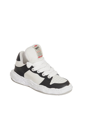 MAISON MIHARA YASUHIRO	 Black-White MEN's Leather Sneakers - Stylish and Comfortable