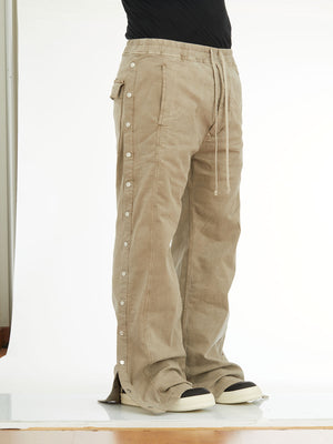 男士灰色寬鬆束腰長褲 (SS24)