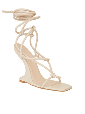 RICKOWENSLILIES Black Cantilever Sandals for Women - SS24 Collection