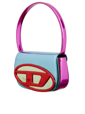 DIESEL Women's Multicolor Metallic Leather Shoulder Bag