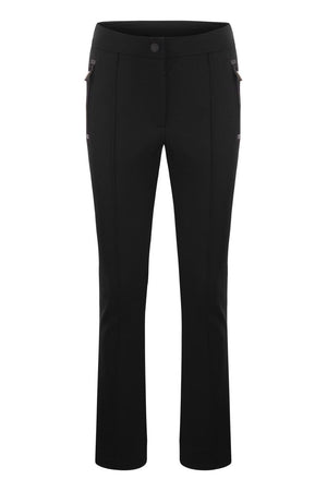 MONCLER GRENOBLE Black Twill Trousers for Women - Perfect for Apres Ski and Chalet Relaxation in 2024!