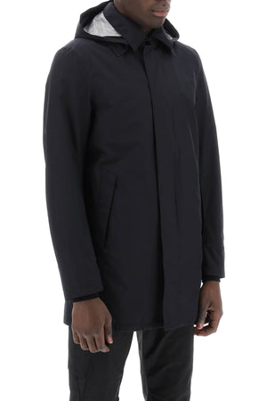 HERNO Men's Black Hooded Jacket for Spring/Summer 2024
