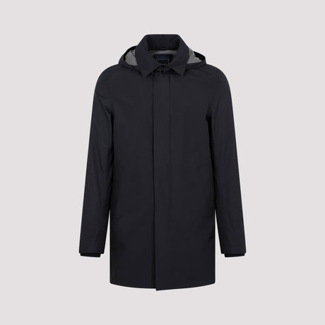 HERNO Men's Black Carcoat Goretex Jacket for SS23