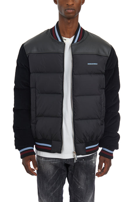 DSQUARED2 Urban Edge Mixed Material Bomber Jacket