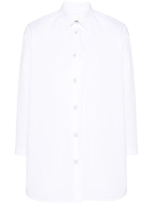 白色棉质平纹衬衫- SS24系列