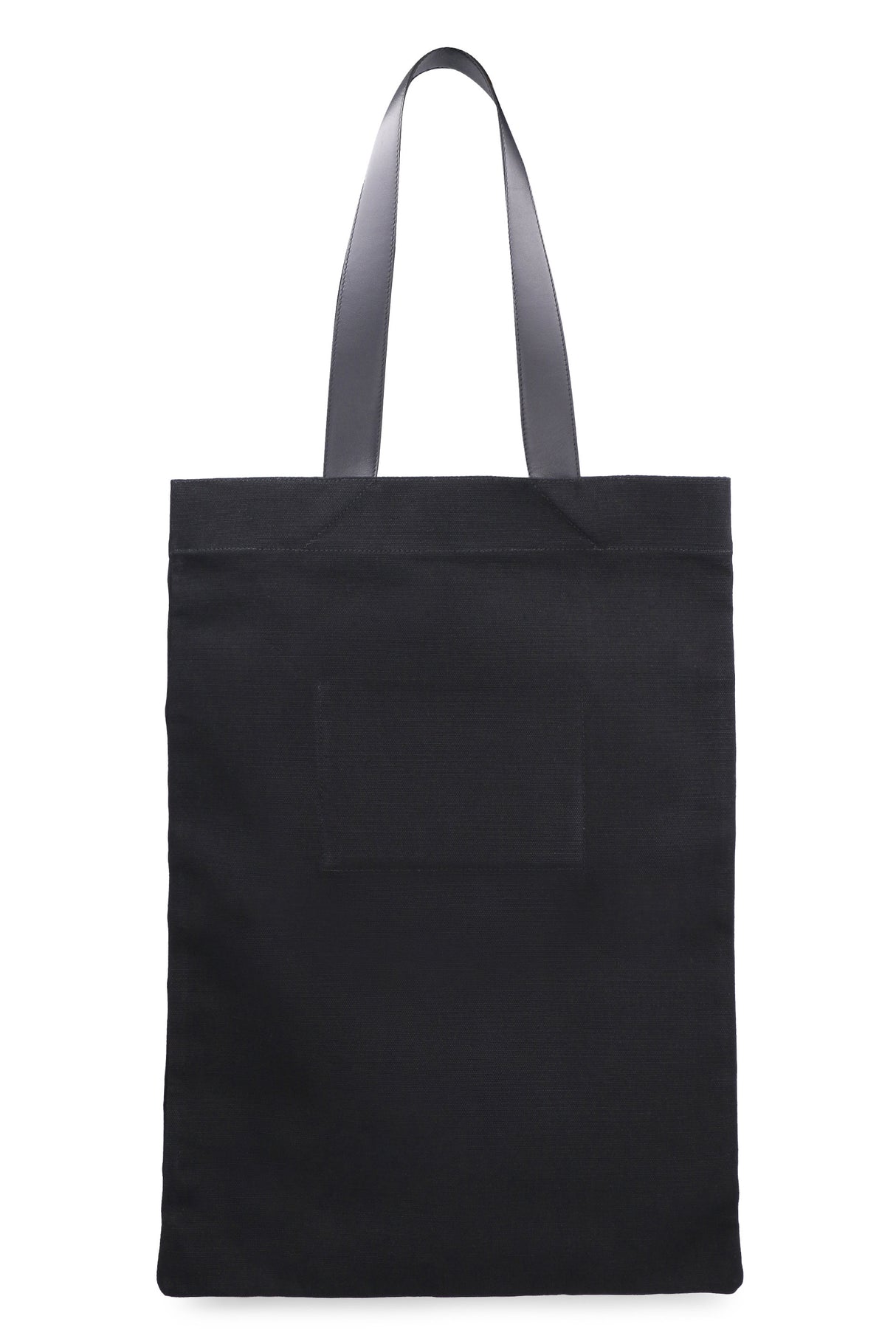 JIL SANDER Stylish Black Canvas Tote Handbag for Women