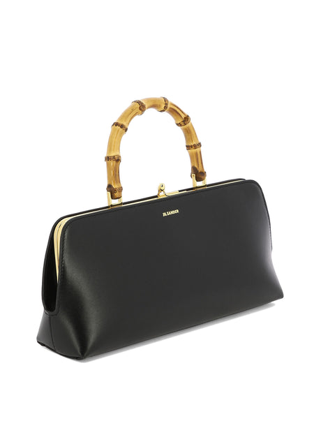 JIL SANDER Stylish Black Leather Handbag for Women | FW24