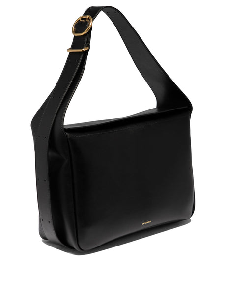 JIL SANDER Sleek Black Crossbody Bag for Men - FW24 Collection