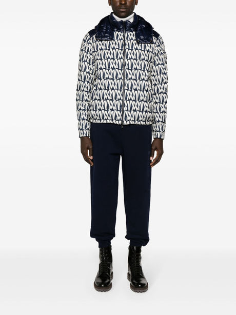 Dark Blue Men's Jacket for SS24 by Moncler