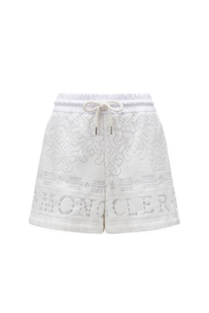 MONCLER Beige Women's Cotton Blend Shorts for SS24
