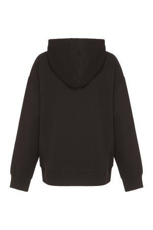 Embroidered Black Hoodie for Women - Classic MONCLER Style for SS24
